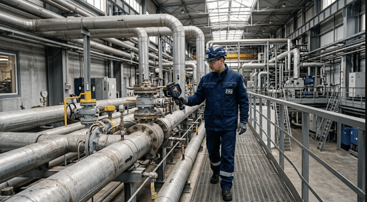 Поиск утечки газа после ремонта трубопровода в Минске 